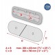 Waterline verduistering met ventilatie voor patrijspoort large 300x700mm Waterline verduistering met ventilatie voor patrijspoort large 300x700mm