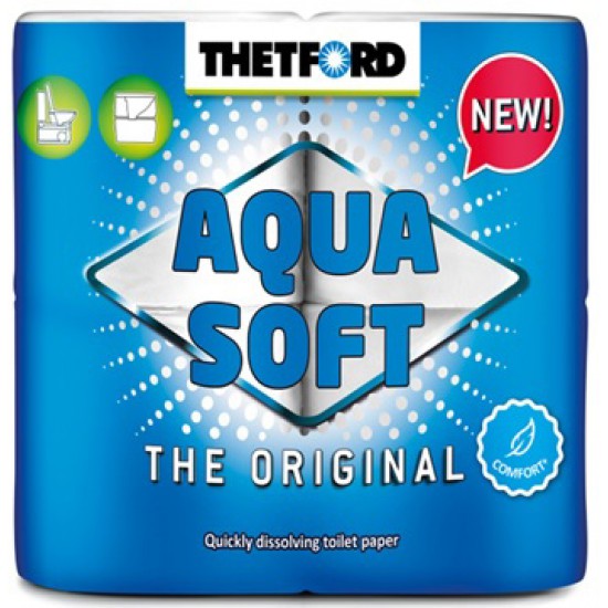 Aqua soft, 4 rollen per pak Aqua soft, 4 rollen per pak