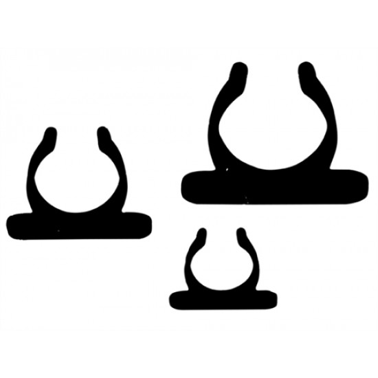 Kunststof Clips diameter 45mm Zwart