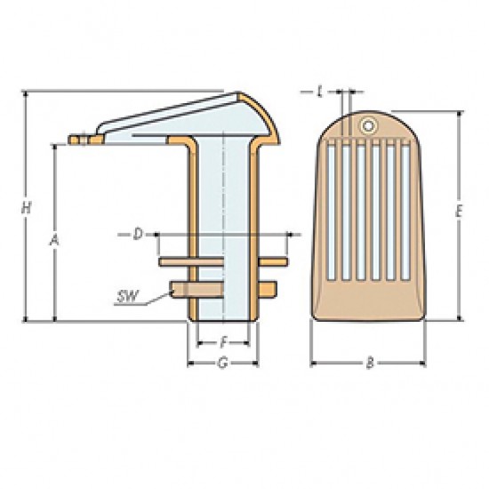 Guidi Waterschep 1-2 x80 mm Guidi Waterschep 1-2 x80 mm