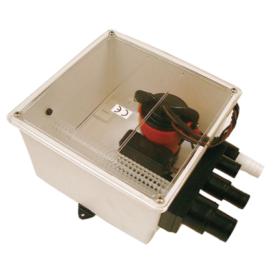 Johnson Pump douche-afvoerset multiport, 12V-3,4A, 72l-min