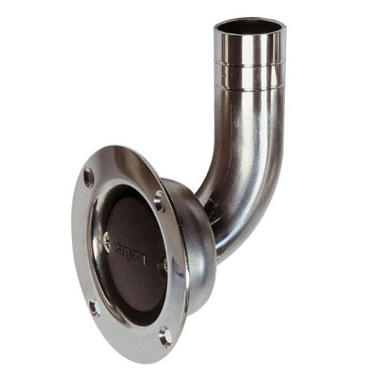 Gebogen ontluchtingsnippel 19mm