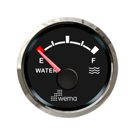 Silver serie tankmeter water NMEA2000 zwart