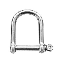 D-sluiting rvs breed 6mm D-sluiting rvs breed 6mm