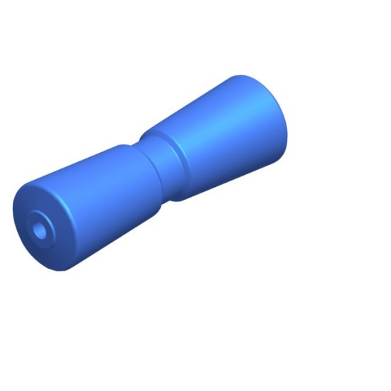 V-kielrol PU L200mm Ã75mm as 16mm