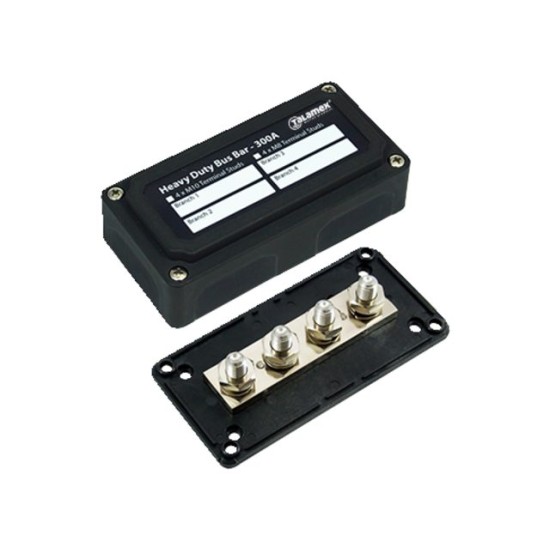 Busbar heavy duty 4xM10 max 300A Busbar heavy duty 4xM10 max 300A