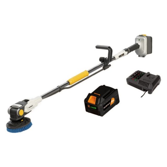 Twin Brush 18V accu borstel set incl. borstel , 4Ah accu & lader Twin Brush 18V accu borstel set incl. borstel , 4Ah accu & lader