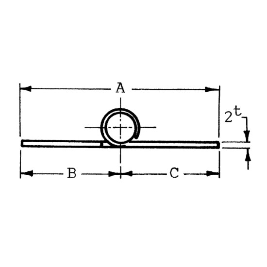Scharnier rvs 72x38.5x2mm