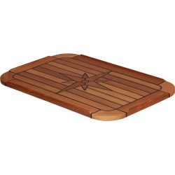 Tafelblad teak 'classic soft' 37x60cm Tafelblad teak 'classic soft' 37x60cm