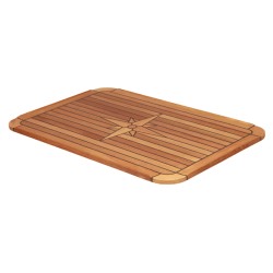 Tafelblad teak 'classic' 58x90cm Tafelblad teak 'classic' 58x90cm
