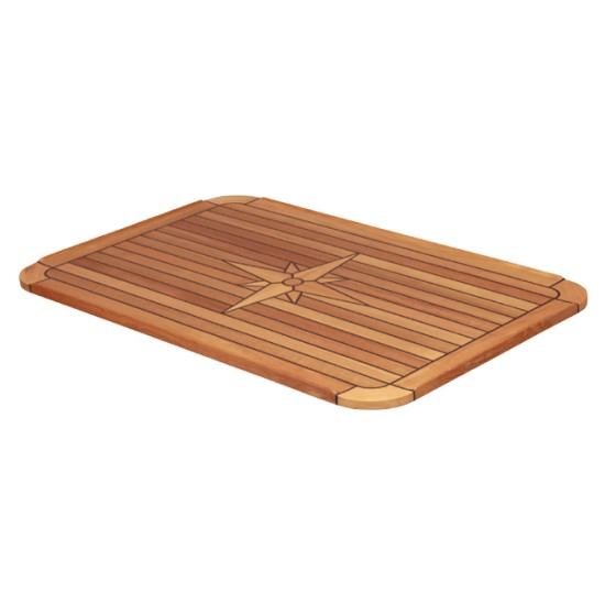Tafelblad teak 'classic' 58x90cm Tafelblad teak 'classic' 58x90cm
