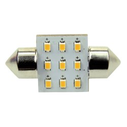 Ledlamp led9 festoon 10-30V 31mm 2700k