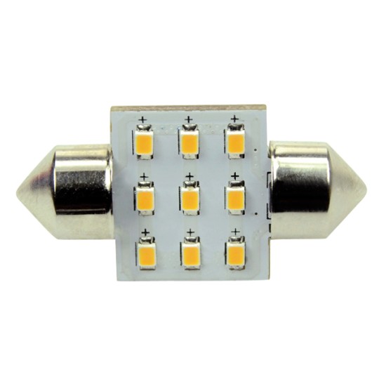 Ledlamp led9 festoon 10-30V 31mm 2700k