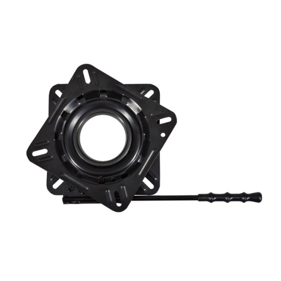 Draaiplateau met lock gecoat zwart Draaiplateau met lock gecoat zwart