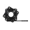 Draaiplateau met lock gecoat zwart