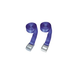 Spanband met klemgesp 25mm 2.5m blauw Spanband met klemgesp 25mm 2.5m blauw