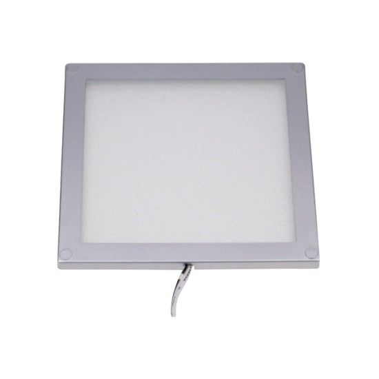led opbouw plafonniere zilver vierkant 100x100mm