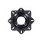 Draaiplateau zonder lock gecoat zwart