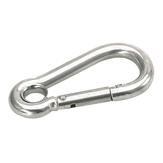 Karabijnhaak met oog 70mm