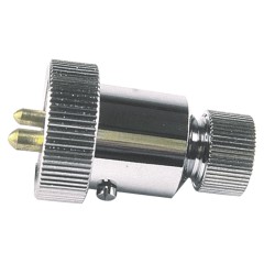 Stekker verchroomd 3A 2p Stekker verchroomd 3A 2p