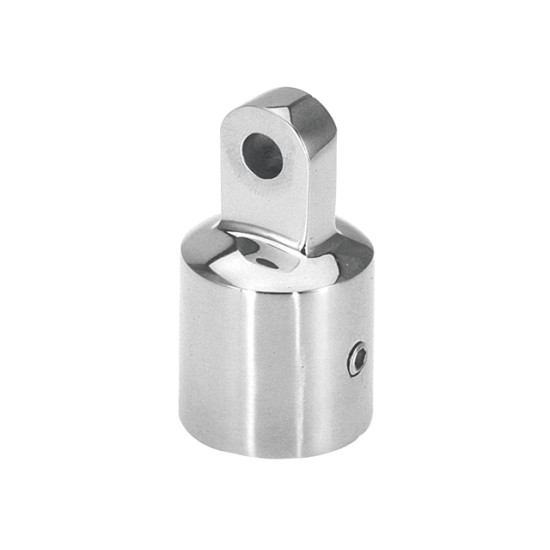 Buiskapbeslag rvs eindstuk 25mm