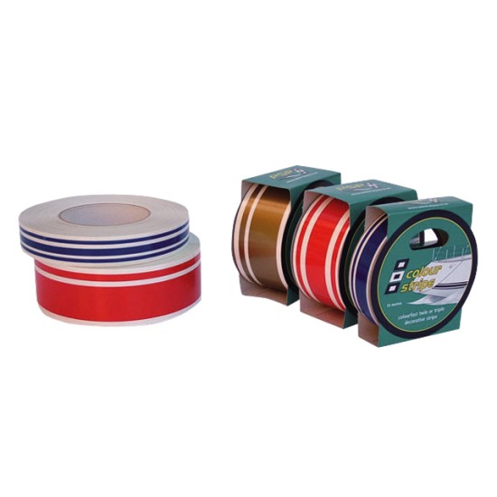 Colourstripes T1 rood 19mm 10m Colourstripes T1 rood 19mm 10m