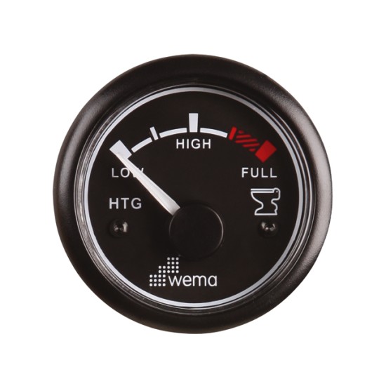 Tankmeter vuilwater zwart