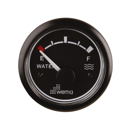 Tankmeter water zwart