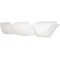 Steigerfender groot hoek 100x19x19cm wit