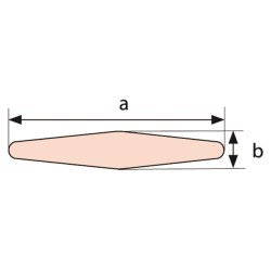 Zeillat kunststof 2m x30mm Zeillat kunststof 2m x30mm