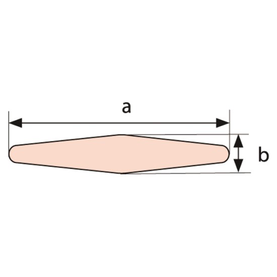 Zeillat kunststof 2m x30mm