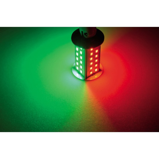 Ledlamp led48 10-30V BAY15D duocolor