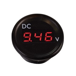 Voltmeter zwart 2.5-30V met flush frame (terminals) Voltmeter zwart 2.5-30V met flush frame (terminals)