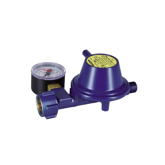 Gasdrukregelaar 1.5kg-h 30mbar met manometer Gasdrukregelaar 1.5kg-h 30mbar met manometer
