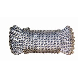 Landvast Deluxe met 40 cm oog 14 mm x 8 m wit-navy Landvast Deluxe met 40 cm oog 14 mm x 8 m wit-navy