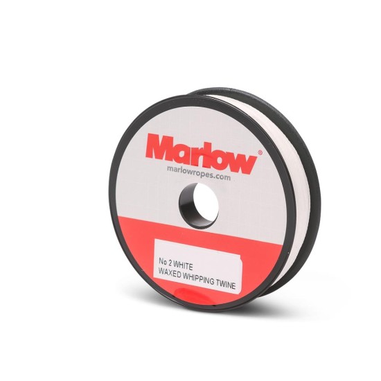 Takelgaren gewaxt nr.2, 92 m, wit