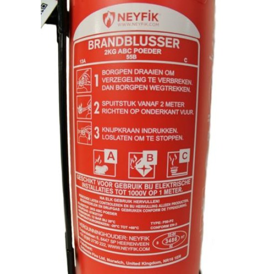 NEYFIK poederblusser 2kg composiet