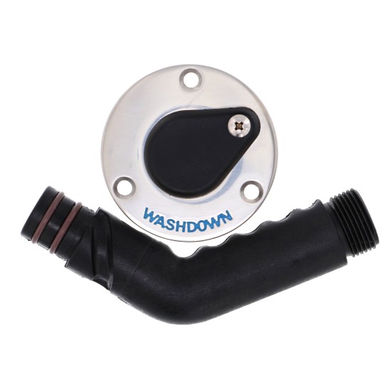 Jabsco waterstopcontact RVS 3-4  bsp - 135Â°