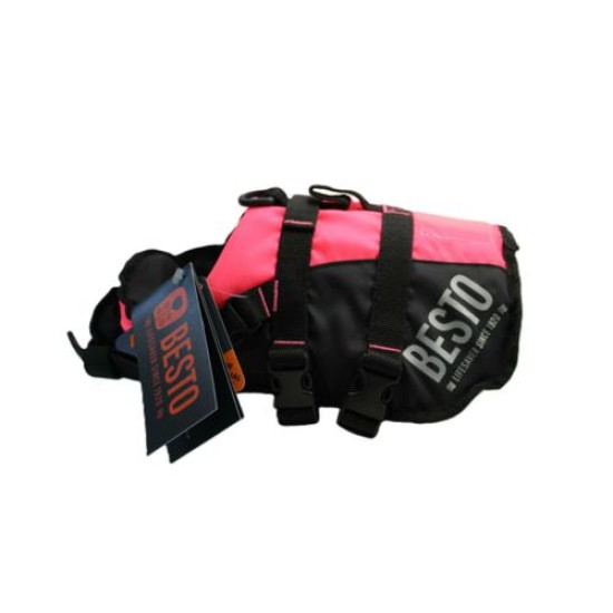 Besto Hondenvest deluxe Pink-Black 4-8kg