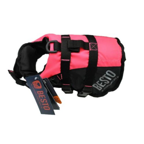 Besto Hondenvest deluxe Pink-Black 8-15kg